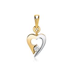 🦚 333er Gelb- Weißgold Anhänger mit Zirkonia Unkategorisiert online kaufen 🦚 333er Gelb- Weißgold Anhänger mit Zirkonia Unkategorisiert online kaufen