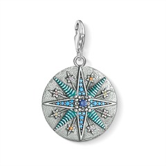 🦚 925er Silber Charm Anhänger Vintage Stern
