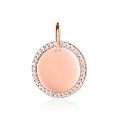 🦚 Damenanhänger aus Sterlingsilber, rosé mit Zirkonia Unkategorisiert online kaufen