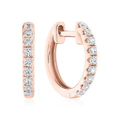 🦚 Diamant Creolen für Damen aus Roségold Unkategorisiert online kaufen