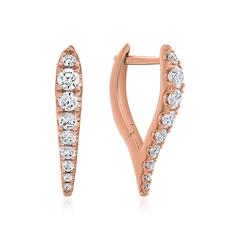 🦚 Diamant Creolen für Damen aus Roségold Unkategorisiert online kaufen
