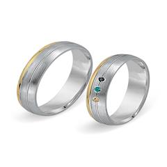 🦚 Eheringe 333er Gelb- Weissgold 3 Diamanten Unkategorisiert online kaufen