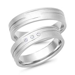 🦚 Eheringe 585er Weissgold 3 Diamanten Unkategorisiert online kaufen