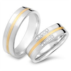🦚 Eheringe 750er Gelb- Weissgold 10 Diamanten Unkategorisiert online kaufen
