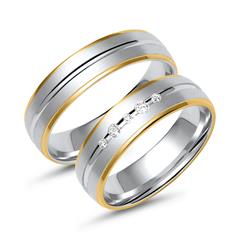 🦚 Eheringe aus Weiß- und Gelbgold mit 5 Diamanten Unkategorisiert online kaufen 🦚 Eheringe aus Weiß- und Gelbgold mit 5 Diamanten Unkategorisiert online kaufen
