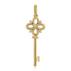 🦚 Goldener Anhänger Schlüssel mit lab grown Diamanten Unkategorisiert online kaufen 🦚 Goldener Anhänger Schlüssel mit lab grown Diamanten Unkategorisiert online kaufen