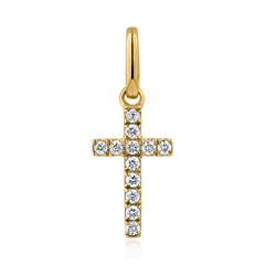 🦚 Kettenanhänger Kreuz aus 585er Gelbgold mit Diamanten Unkategorisiert online kaufen 🦚 Kettenanhänger Kreuz aus 585er Gelbgold mit Diamanten Unkategorisiert online kaufen