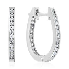 🦚 Lab Diamant Creolen für Damen aus Weißgold oder Platin Unkategorisiert online kaufen