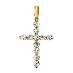🦚 Lab grown Diamantanhänger Kreuz aus Gelbgold für Damen Unkategorisiert online kaufen 🦚 Lab grown Diamantanhänger Kreuz aus Gelbgold für Damen Unkategorisiert online kaufen