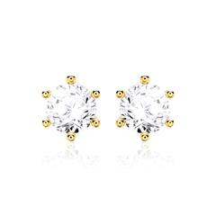 🦚 Ohrstecker für Damen aus 14K Gold mit Diamanten Unkategorisiert online kaufen