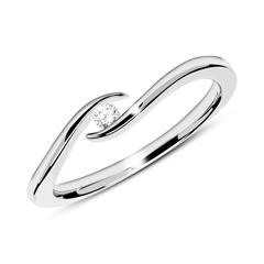 🦚 Ring aus 750er Weißgold mit Diamant 0,05 ct. Unkategorisiert online kaufen