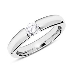 🦚 Ring aus 750er Weißgold mit Diamant 0,25 ct. Unkategorisiert online kaufen