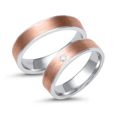 🦚 Trauringe 333er Weiss- Rotgold mit Diamant Unkategorisiert online kaufen 🦚 Trauringe 333er Weiss- Rotgold mit Diamant Unkategorisiert online kaufen
