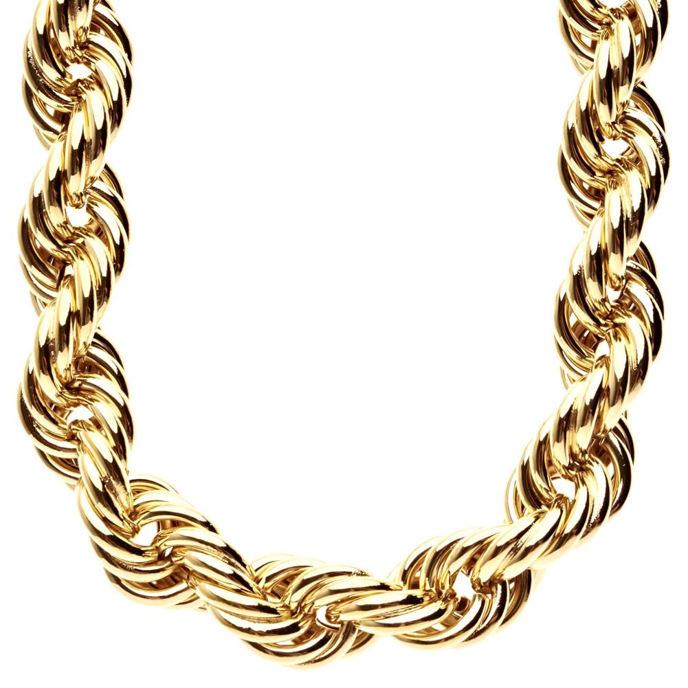 Heavy Rope DMC Style Hip Hop Kordelkette - 16mm gold Unkategorisiert online kaufen