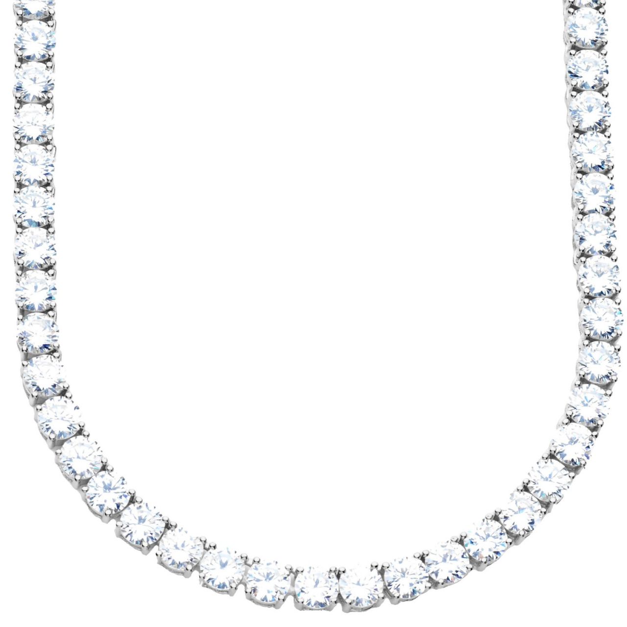 Premium Bling - Sterling 925er Silber CZ Kette - 5mm Unkategorisiert online kaufen Premium Bling - Sterling 925er Silber CZ Kette - 5mm Unkategorisiert online kaufen