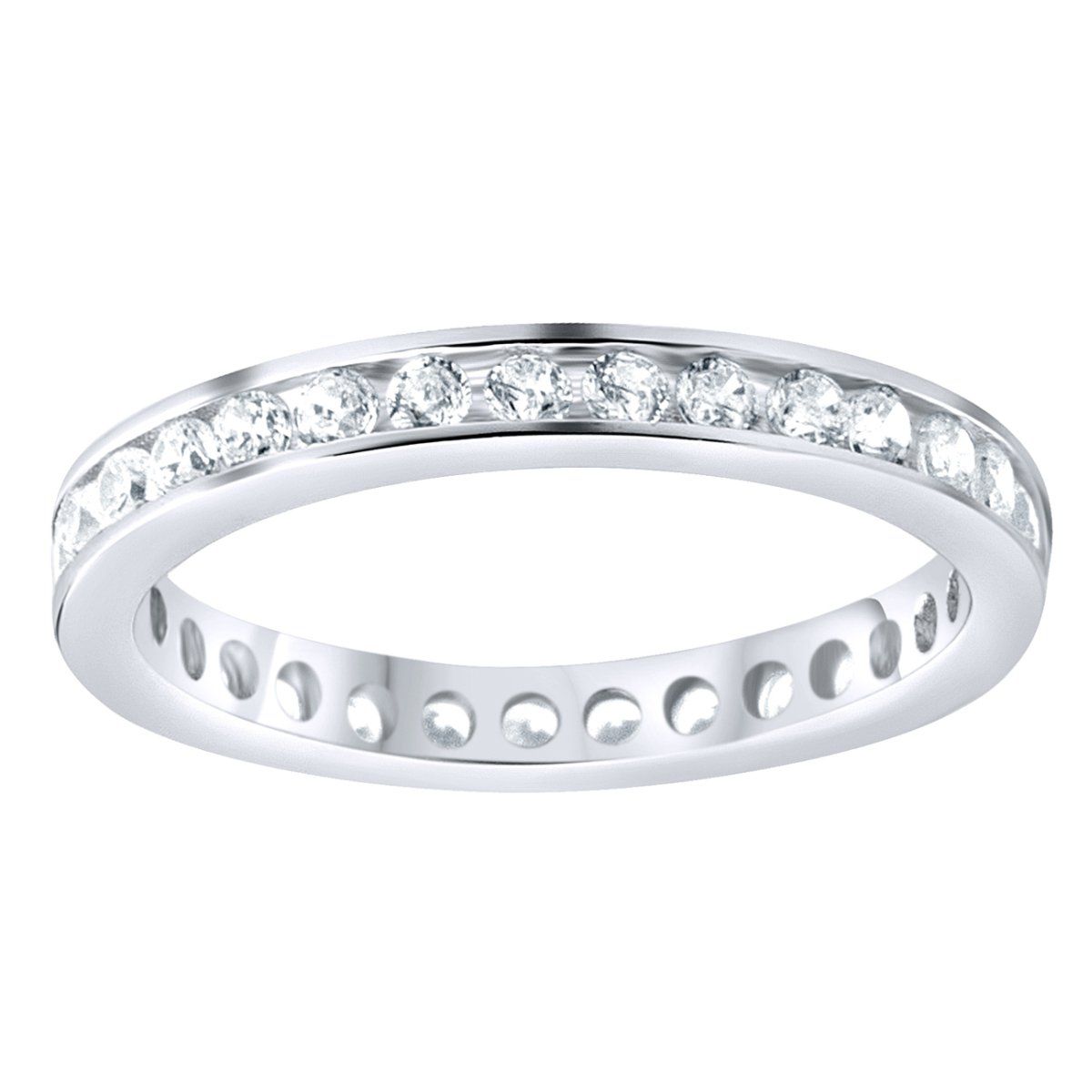 Sterling 925er Silber Eternity Ring - 3mm Channel Set Unkategorisiert online kaufen