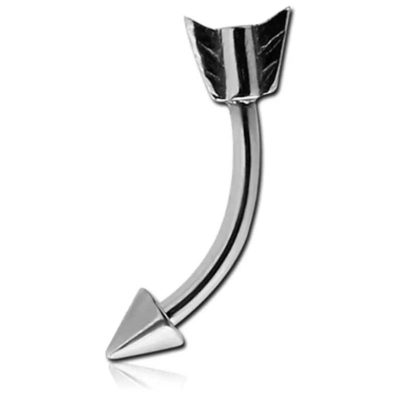 🦚 Augenbrauenpiercing Rook Piercing Chirurgenstahl Banane Pfeil 1.2mm x 8mm Unkategorisiert online kaufen