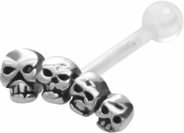 🦚 PTFE Helix Tragus Totenköpfe Stecker Ohr Piercing Unkategorisiert online kaufen 🦚 PTFE Helix Tragus Totenköpfe Stecker Ohr Piercing Unkategorisiert online kaufen