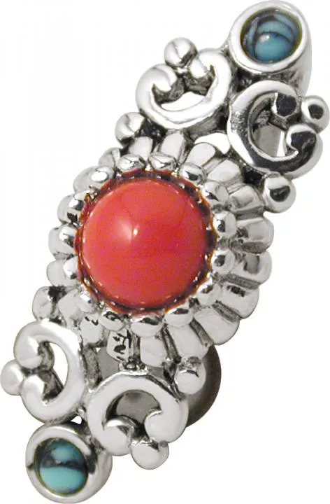 🦚 Bauchnabelpiercing Indianisches Motiv oben mit Halbedelsteinen Unkategorisiert online kaufen