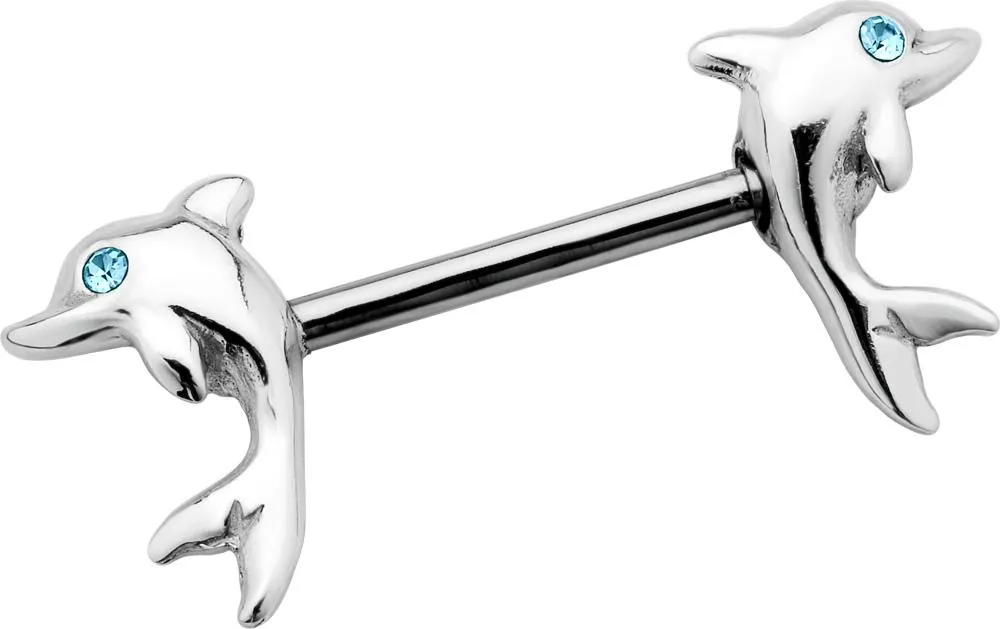 🦚 Brustwarzen-Piercing Delfine Barbell Hantel Nippel Schmuck Unkategorisiert online kaufen 🦚 Brustwarzen-Piercing Delfine Barbell Hantel Nippel Schmuck Unkategorisiert online kaufen
