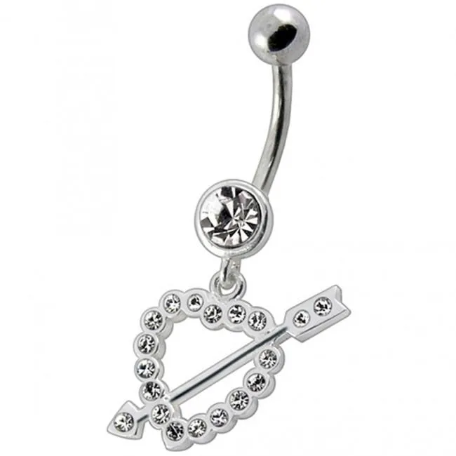 🦚 Bauchnabelpiercing Titan 925er Silber-Motiv Herz mit Pfeil Unkategorisiert online kaufen 🦚 Bauchnabelpiercing Titan 925er Silber-Motiv Herz mit Pfeil Unkategorisiert online kaufen