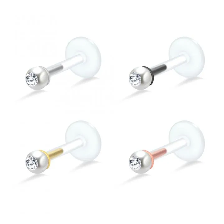 🦚 PTFE Tragus Labret Kristallperle silber schwarz goldfarbig roségoldfarbig Unkategorisiert online kaufen 🦚 PTFE Tragus Labret Kristallperle silber schwarz goldfarbig roségoldfarbig Unkategorisiert online kaufen