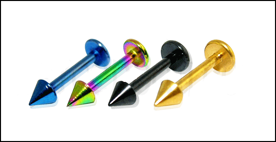 🦚 Piercing Labret mit 3mm-Spitze farbiger Stahl Unkategorisiert online kaufen 🦚 Piercing Labret mit 3mm-Spitze farbiger Stahl Unkategorisiert online kaufen