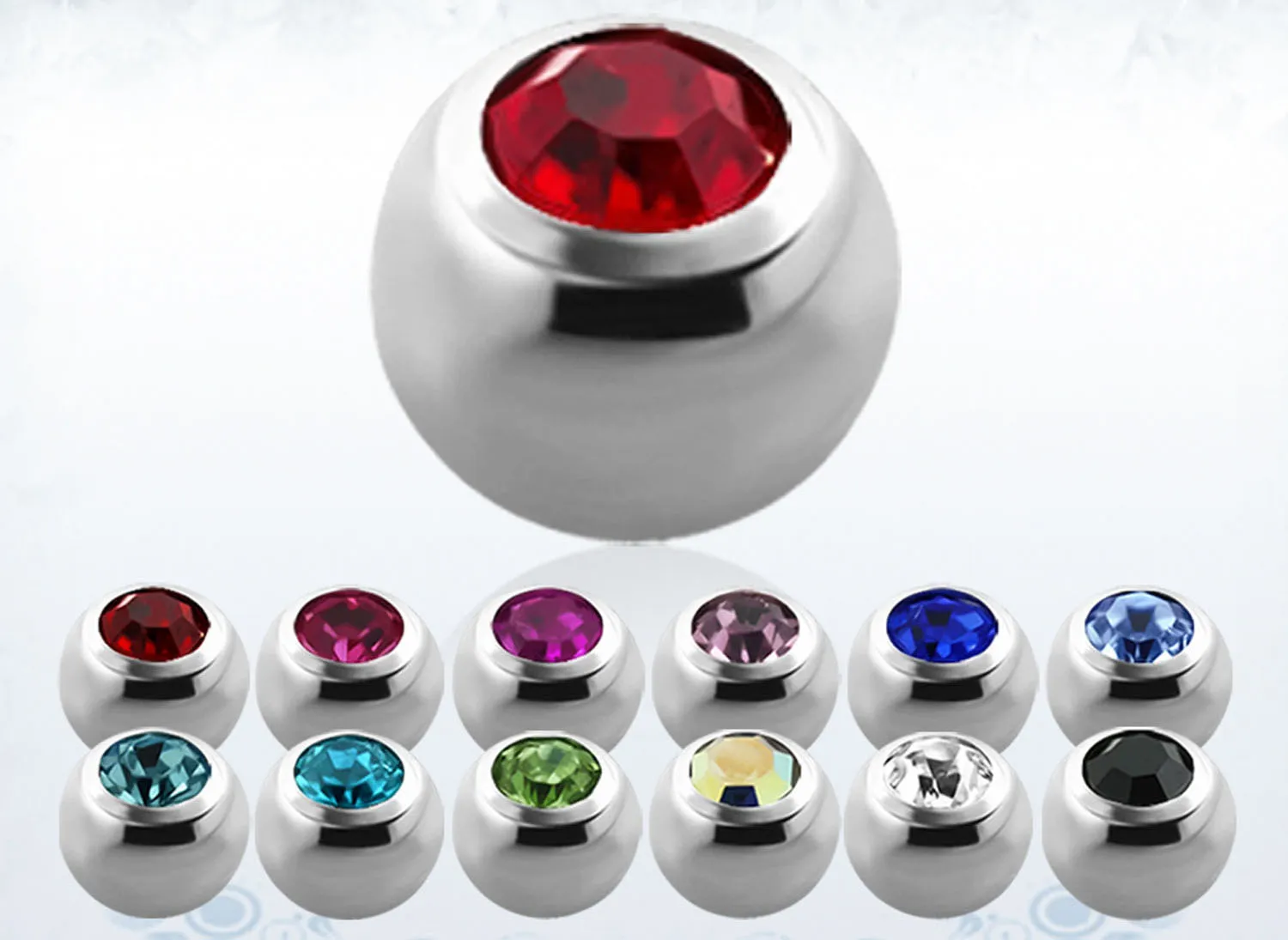 🦚 Piercing Kristallkugel 13 aus Titan 1.2mm/1.6mm Innengewinde Unkategorisiert online kaufen 🦚 Piercing Kristallkugel 13 aus Titan 1.2mm/1.6mm Innengewinde Unkategorisiert online kaufen