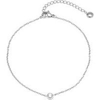 🦚 Edelstahl Fußkette mit Zirkonia weitenverstellbar Unkategorisiert online kaufen