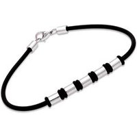 🦚 Armband Kautschuk Edelstahlelement 23cm Unkategorisiert online kaufen