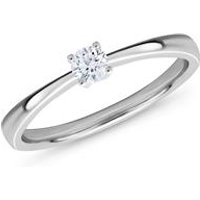 🦚 585er Weißgold Verlobungsring Diamant 0,15 ct Unkategorisiert online kaufen