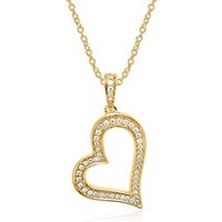 🦚 Kette und Herzanhänger aus 585er Gold mit Diamanten Unkategorisiert online kaufen