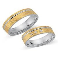 🦚 Eheringe 585er Gelb- Weissgold 3 Diamanten Unkategorisiert online kaufen
