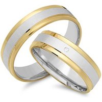 🦚 Trauringe 750er Gelb- Weissgold mit Diamant Unkategorisiert online kaufen