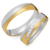 🦚 Eheringe 585er Gelb- Weissgold 7 Diamanten Unkategorisiert online kaufen