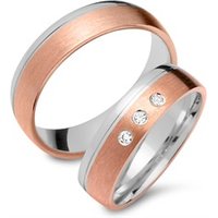 🦚 Eheringe 585er Rot- Weissgold 3 Brillanten Unkategorisiert online kaufen