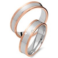 🦚 Eheringe 750er Rot- Weissgold 2 Diamanten Unkategorisiert online kaufen