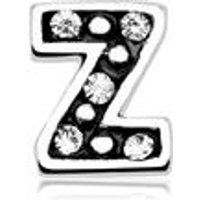 🦚 Charm Buchstabe Z 925er Silber Zirkonia Unkategorisiert Produktbild