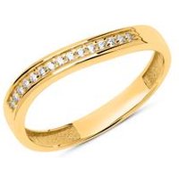 🦚 8K Goldring mit weißen Zirkoniasteinen Unkategorisiert online kaufen