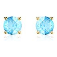 🦚 Blautopas Ohrstecker für Damen aus 14 Karat Gold Unkategorisiert online kaufen 🦚 Blautopas Ohrstecker für Damen aus 14 Karat Gold Unkategorisiert online kaufen