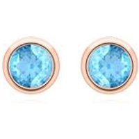 🦚 Ohrschmuck für Damen aus 585er Roségold mit Blautopas Unkategorisiert online kaufen