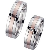 🦚 Eheringe Rot- und Weißgold mit Diamant Breite 6 mm Unkategorisiert online kaufen 🦚 Eheringe Rot- und Weißgold mit Diamant Breite 6 mm Unkategorisiert online kaufen
