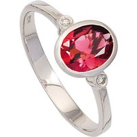 JOBO Fingerring Ring mit Turmalin und 2 Diamanten, 585 Weißgold silberfarben|weiß Unkategorisiert online kaufen JOBO Fingerring Ring mit Turmalin und 2 Diamanten, 585 Weißgold silberfarben|weiß Unkategorisiert online kaufen