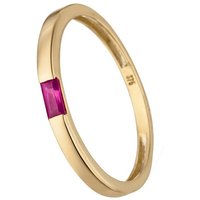 JOBO Goldring Rubin-Ring, 375 Gold gelb|goldfarben Unkategorisiert online kaufen