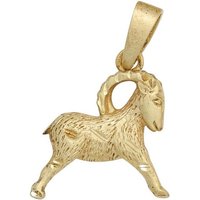 JOBO Sternzeichenanhänger Sternzeichen Steinbock, 925 Silber vergoldet goldfarben Unkategorisiert online kaufen