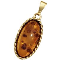 JOBO Kettenanhänger Anhänger oval, 375 Gold mit Bernstein gelb|goldfarben Unkategorisiert online kaufen JOBO Kettenanhänger Anhänger oval, 375 Gold mit Bernstein gelb|goldfarben Unkategorisiert online kaufen