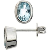 JOBO Paar Ohrstecker, oval 925 Silber mit Blautopas silberfarben Unkategorisiert online kaufen JOBO Paar Ohrstecker, oval 925 Silber mit Blautopas silberfarben Unkategorisiert online kaufen