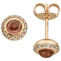 JOBO Paar Ohrstecker, 585 Roségold mit 32 Diamanten und Turmalin goldfarben Unkategorisiert online kaufen JOBO Paar Ohrstecker, 585 Roségold mit 32 Diamanten und Turmalin goldfarben Unkategorisiert online kaufen