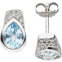 JOBO Paar Ohrstecker, 925 Silber mit Blautopas und 18 Zirkonia blau Unkategorisiert online kaufen JOBO Paar Ohrstecker, 925 Silber mit Blautopas und 18 Zirkonia blau Unkategorisiert online kaufen