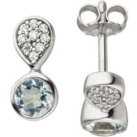 JOBO Paar Ohrstecker, 925 Silber mit Blautopas und 18 Zirkonia blau Unkategorisiert online kaufen JOBO Paar Ohrstecker, 925 Silber mit Blautopas und 18 Zirkonia blau Unkategorisiert online kaufen